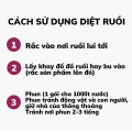 Bột diệt ruồi, côn trùng hiệu quả cao, không độc hại, an toàn cho người sử dụng, 1 gói 100g	