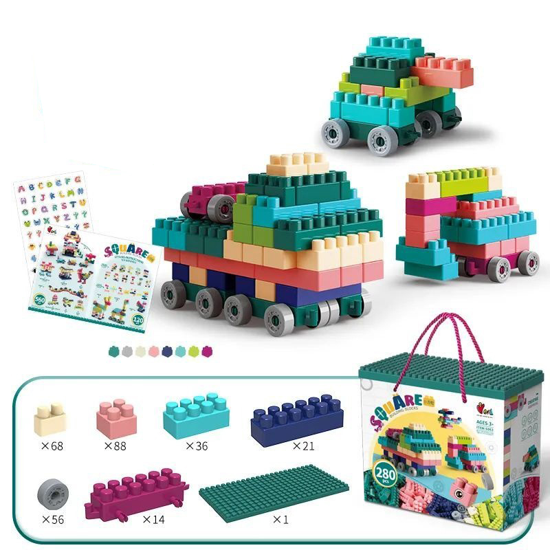 Bộ đồ chơi lắp ghép hình lego cho bé chất liệu nhựa an toàn