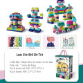 Bộ đồ chơi lắp ghép hình cho bé chất liệu nhựa an toàn, Bộ 280 chi tiết