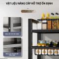 Kệ nhà bếp đa năng để đồ lò vi sóng chất liệu thép sơn tĩnh điện chịu lực tốt,  Kệ 5 tầng 60x32x108cm