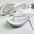  Dép xỏ ngón Crocs Flip Flop mẫu mới cao cấp siêu nhẹ, thoải mái, Màu trắng - Size39	