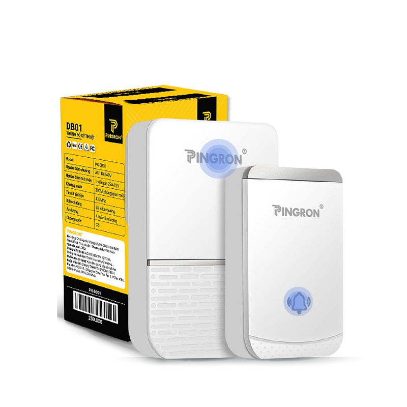 Chuông cửa không dây Pingron PR-DB01 kết nối xa 300m