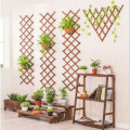 Giàn gỗ đa năng treo tường trang trí ban công, treo chậu hoa, cây cảnh, KT 46x240 cm	