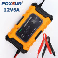 Sạc bình ắc quy 12V (4Ah-120AH) Foxsur, tự ngắt khi đầy, có khử sunfat