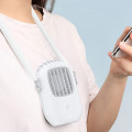 Quạt mini đeo cổ sạc USB gọn nhẹ, tiện dụng, Màu cam