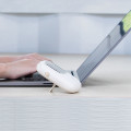 Quạt mini đeo cổ sạc USB gọn nhẹ, tiện dụng, Màu cam