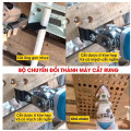 Bộ chuyển đổi máy cắt thành máy cắt rung kèm 2 lưỡi cắt, đĩa chà tam giác