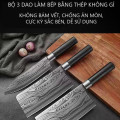 Bộ 3 dao làm bếp đa năng thép cao cấp sắc bén bền lâu, chống ăn mòn