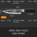 Bộ 3 dao làm bếp đa năng thép cao cấp sắc bén bền lâu, chống ăn mòn