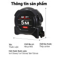 Thước cuộn tự động phủ huỳnh quang siêu bền, chống mài mòn, độ chính xác cao, Loại 5m - Ngang 25mm