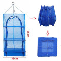 Lồng lưới 4 tầng treo phơi cá, phơi khô, thực phẩm, KT 35 x 35 x 65cm