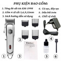 Tông đơ cắt tóc Kemei KM1998 lưỡi thép không gỉ nhẹ nhàng êm ái, chuẩn salon