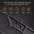 Loa bluetooth JK-1119 để bàn, hiệu ứng đèn RGB đổi màu kích thước nhỏ gọn, âm thanh sống động, Màu đen