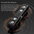 Loa bluetooth JK-1119 để bàn, hiệu ứng đèn RGB đổi màu kích thước nhỏ gọn, âm thanh sống động, Màu đen