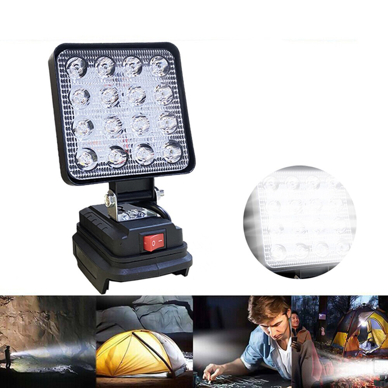 Đèn pin led có cổng USB, đèn pha led dùng chân pin phổ thông