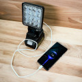 Đèn pin led có cổng USB, đèn pha led dùng chân pin phổ thông, Đèn kèm USB