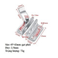 Chốt khóa cửa inox an toàn thanh gạt trái, gạt phải, Chốt cài bên phải