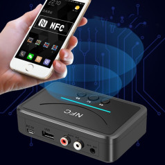 Bộ thu phát âm thanh không dây kết nối siêu nhanh phù hợp nhiều thiết bị, Bộ thu phát âm thanh NFC BT200