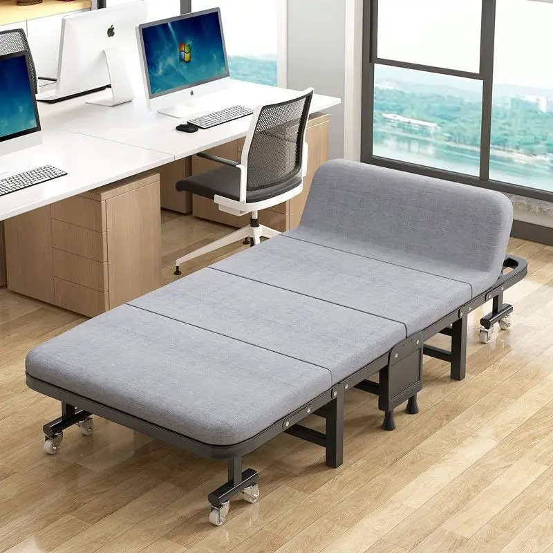 Giường xếp, giường gấp, giường văn phòng thông minh xếp gọn, có bánh xe di chuyển tiện lợi
