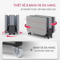 Giường gấp văn phòng thông minh xếp gọn, có bánh xe di chuyển tiện lợi, KT 190cm x 80 cm x 30cm