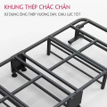Giường gấp văn phòng thông minh xếp gọn, có bánh xe di chuyển tiện lợi, KT 190cm x 80 cm x 30cm