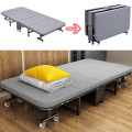 Giường gấp văn phòng thông minh xếp gọn, có bánh xe di chuyển tiện lợi, KT 190cm x 80 cm x 30cm