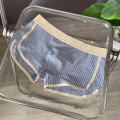 Quần lót nam boxer Wind sọc, combo 4 chiếc, chất cotton mát lạnh thấm hút tốt, mịn màng thoáng khí dùng siêu mê,  L ( 40-61KG )