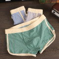 Quần lót nam boxer Wind sọc, combo 4 chiếc, chất cotton mát lạnh thấm hút tốt, mịn màng thoáng khí dùng siêu mê,  L ( 40-61KG )