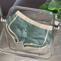 Quần lót nam boxer Wind sọc, combo 4 chiếc, chất cotton mát lạnh thấm hút tốt, mịn màng thoáng khí dùng siêu mê,  L ( 40-61KG )