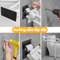 Thanh vịn nhà vệ sinh chống trượt cho người già, bà bầu an toàn, Trắng 60cm