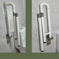 Thanh vịn nhà vệ sinh chống trượt cho người già, bà bầu an toàn, Trắng 60cm