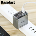 Bộ sạc nhanh, đa cổng, tiện lợi mang đi du lịch Basefast gập gọn 65w kèm dây 100w, tương thích với nhiều thiết bị khác nhau