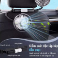 Quạt xe hơi usb mini xoay 360 độ hai đầu gắn ghế phụ làm mát nhanh, tiện lợi