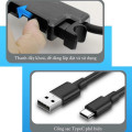 Quạt xe hơi usb mini xoay 360 độ hai đầu gắn ghế phụ làm mát nhanh, tiện lợi