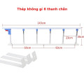 Thanh chắn giường gấp gọn chống ngã cho người cao tuổi và trẻ em, Thép không gỉ 4