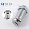Ổ khóa tủ, ngăn kéo, tủ hồ sơ chuyên dụng kèm 2 chìa khóa chắc chắn, 16mm
