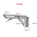 Set 2 bản lề gập gắn tường thông minh chất liệu inox chắc chắn , 30cm (inox)
