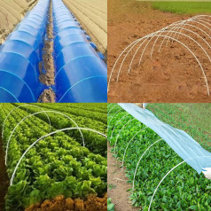 Combo 10 khung vòm phủ nilong, vòm luống, nhà lưới mini siêu bền