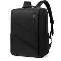 Balo laptop 17 inch chống va đập, chống nước, thiết kế bền bỉ, Màu đen 15.6 inch