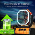 Quạt tích điện F6 dung lượng pin lớn 20000mah sử dụng nhiều giờ đồng hồ