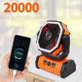 Quạt tích điện F6 dung lượng pin lớn 20000mah sử dụng nhiều giờ đồng hồ