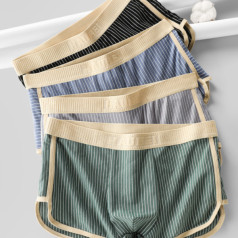 [Combo 4 chiếc] Quần sịp đùi nam thoáng khí thấm hút mồ hôi cao cấp,  L ( 40-61KG )