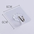 Set 20 móc dán tường treo đồ trong suốt chịu lực tốt