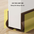 Thanh ron PVC 93cm chặn khe cửa, ngăn côn trùng hiệu quả, Màu nâu