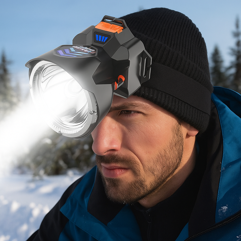 Đèn pin đội đầu siêu sáng 4000mAh siêu bền