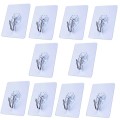 Set 20 móc dán tường treo đồ trong suốt chịu lực tốt