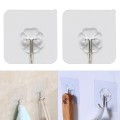 Set 20 móc dán tường treo đồ trong suốt chịu lực tốt