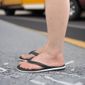 Dép xỏ ngón nam chống trơn trượt thời trang cao cấp, Màu đen - Size M (Size 41-42)