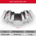 Hộp đồ nghề inox đa năng 3 tầng 5 ngăn đựng nhiều đồ tiện lợi,  42x20x20cm