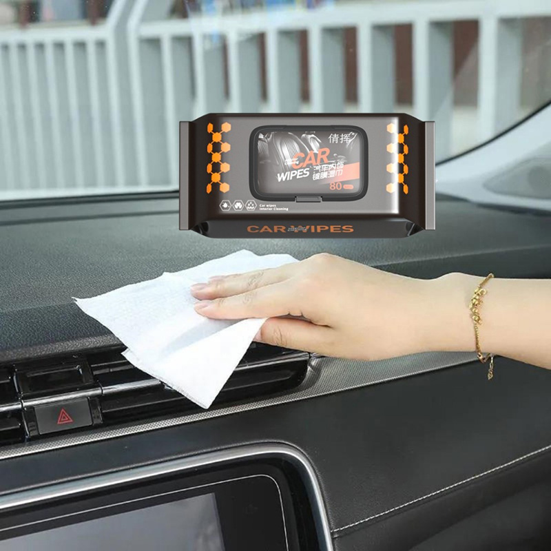 Combo 3 hộp khăn ướt lau nội thất ô tô, khăn lau vệ sinh đa năng